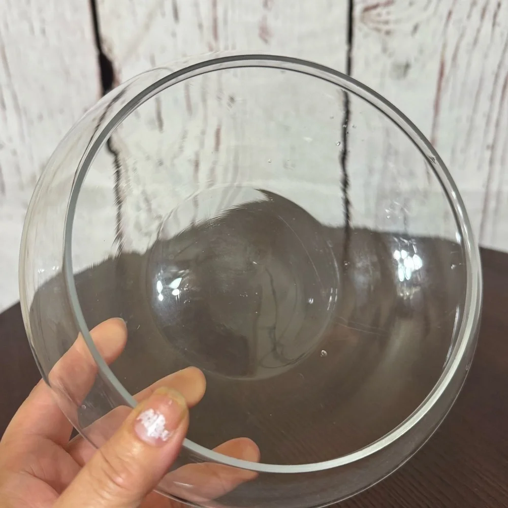 Shallow Glass Bowl Floral Vase or Terrarium 7 Pc lot Used for Table Centerpieces